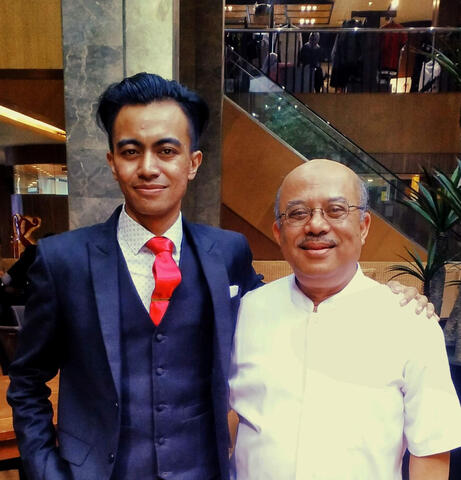 Ade with Pak Hamid Batubara